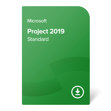 Microsoft Project 2019 Standard, 076-05795 certificat electronic