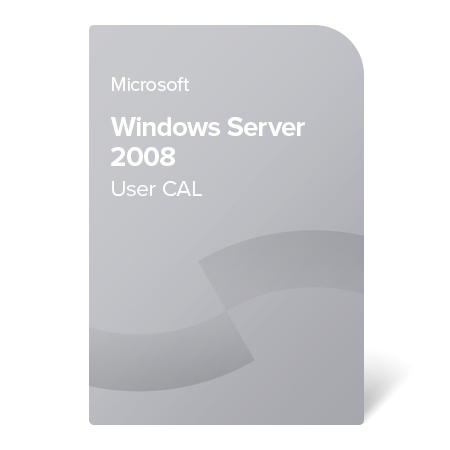 Microsoft Windows Server 2008 User CAL, R18-00145 certificat electronic