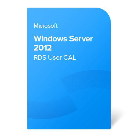 Microsoft Windows Server 2012 RDS User CAL, 6VC-01755 certificat electronic