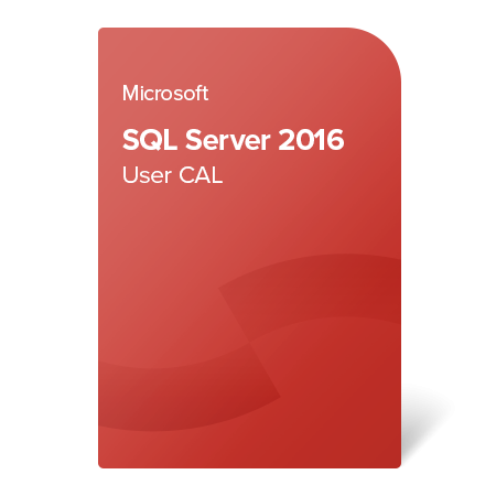 Microsoft SQL Server 2016 User CAL, 359-06322 certificat electronic