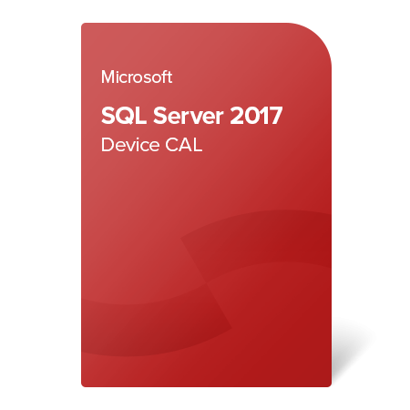 Microsoft SQL Server 2017 Device CAL, 359-06555 certificat electronic