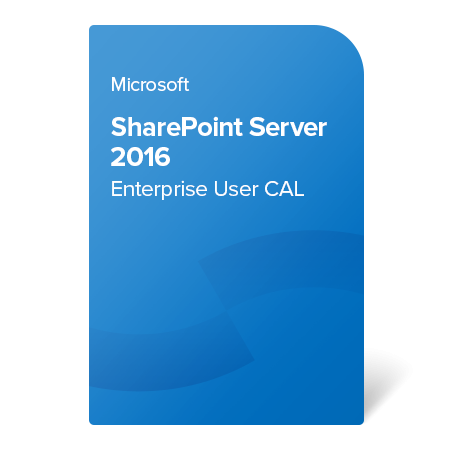 Microsoft SharePoint Server 2016 Enterprise User CAL, 76N-03787 certificat electronic