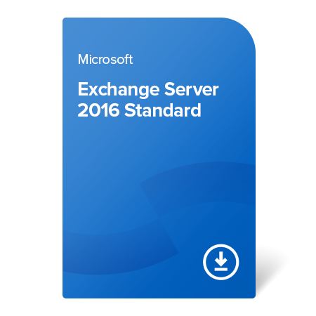 Microsoft Exchange Server 2016 Standard, 312-02303 certificat electronic