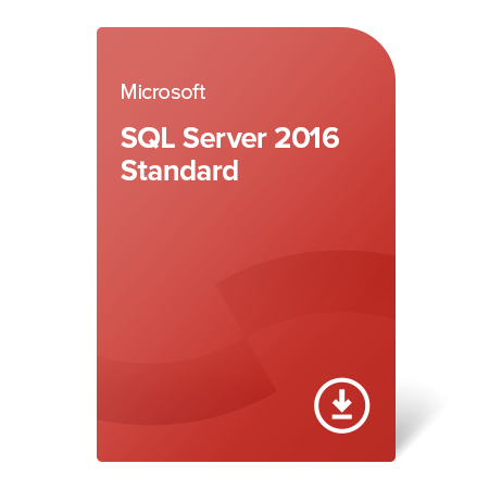 Microsoft SQL Server 2016 Standard (2 cores), 7NQ-00217 certificat electronic