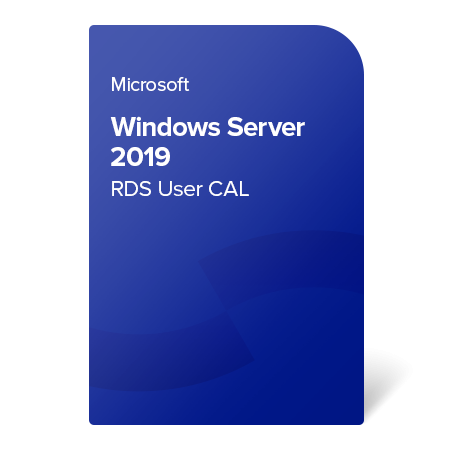 Microsoft Windows Server 2019 RDS User CAL, 6VC-03748 certificat electronic