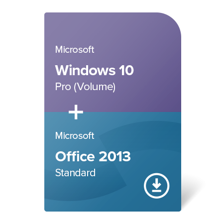 Windows 10 Pro (Volume) + Office 2013 Standard digital certificate