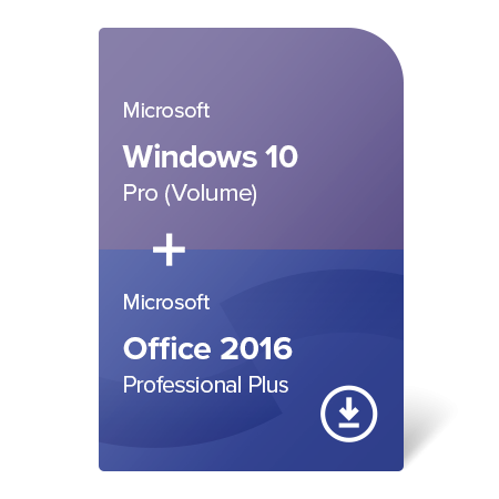 Windows 10 Pro (Volume) + Office 2016 Professional Plus digital certificate
