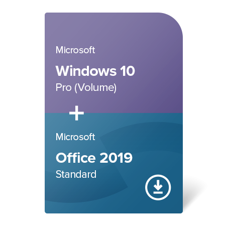 Windows 10 Pro (Volume) + Office 2019 Standard digital certificate