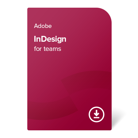 Adobe InDesign for teams (Multi-Language) – 1 an digital certificate